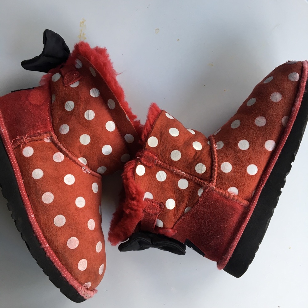 Disney Minnie Mouse Uggs Sz3 - Picture 2 of 8